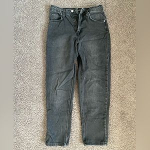 Black Wash Mom Jeans